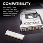 Модуль пам'яті для комп'ютера DDR5 16GB 6400 MHz Pro Overclocking White Micron (CP16G64C38U5W) - зменшене зображення 7