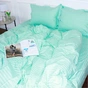 Постільна білизна MirSon Satin Stripe 30-0014 Mint 143х210 Полуторна (2200005252802) - зменшене зображення 3