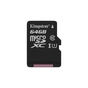 Карта пам'яті Kingston 64GB microSDXC Class 10 Canvas Select Plus 100R A1 (SDCS2/64GBSP) - зменшене зображення 1