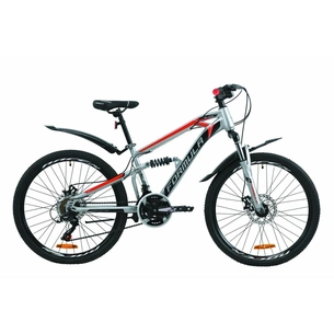 Велосипед Formula 24" BLAZE AM2 DD рама-14" St 2020 сіро-чорний з червоним (OPS-FR-24-201) зображення 1