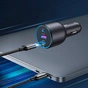 Зарядний пристрій Ugreen 3xUSB 130W (2xUSB-C+USB-A) QC3.0 (EC705) (35025) - зменшене зображення 4