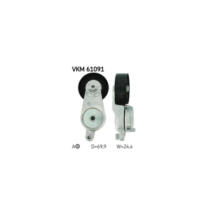 Ролик натягувача ременя SKF VKM 61091 зображення 1