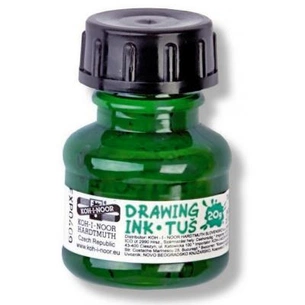 Туш для креслення Koh-i-Noor 20г, green (14172600000) зображення 1