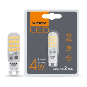 Лампочка Videx G9S 4W G9 4100K (VL-G9S-04224) зображення 1