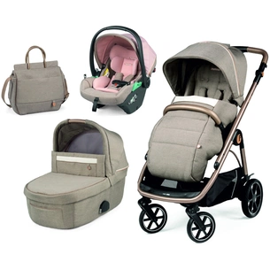 Коляска Peg-Perego 3 в 1 Book Mon Amour Lounge Рожеве золото (2000000130552) (PACK-BOOK31LG00001) зображення 1