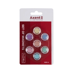 Магніт Axent 20 мм, 7 шт, Pastelini (9828-А) зображення 1