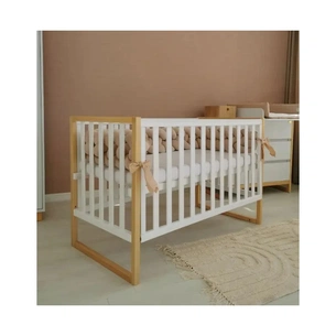 Ліжечко Angelo Люкс-12 біло-буковий (12017) зображення 1