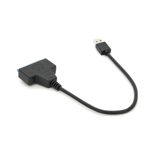 Перехідник USB 3.0 AM to SATA 0.1m for HDD/SSD black Voltronic (YT-C3.0-SATA/0.1) зображення 1