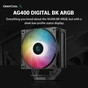 Кулер до процесора Deepcool AG400 DIGITAL BK ARGB - зменшене зображення 11