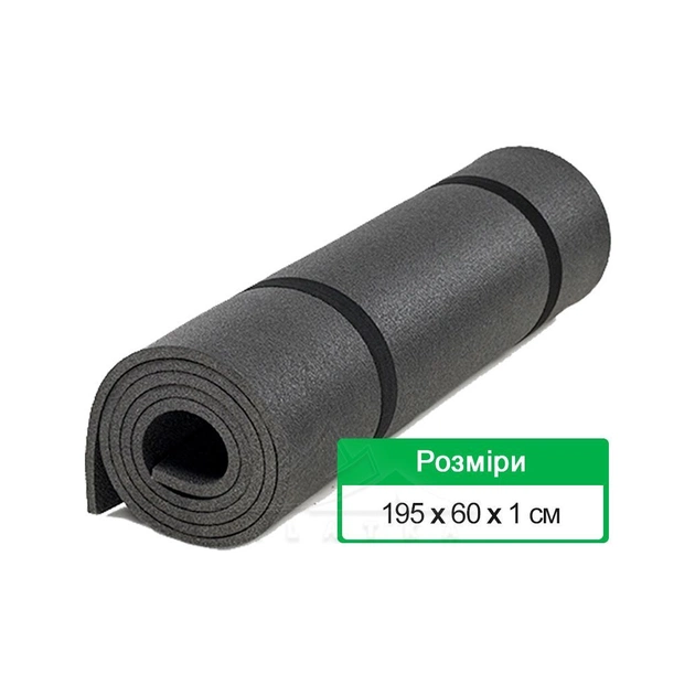 Туристичний килимок Terra Incognita Forest 10 Black (2000000010908) - изображение 1