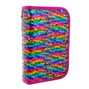 Пенал Yes Sequins твердий одинарний з двома клапанами (532425) зображення 1