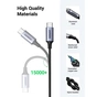 Кабель мультимедійний USB-C to 3.5mm M 1.0m CM450 Ugreen (20192) - зменшене зображення 4