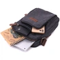 Сумка Vintage Для чоловіків з текстилю Чорна (22237) - зменшене зображення 8