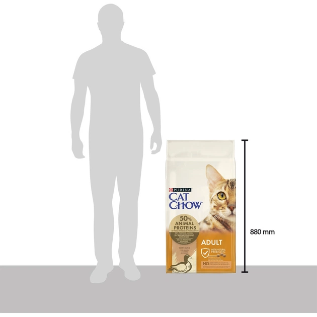 Сухий корм для кішок Purina Cat Chow Adult з качкою 15 кг (7613035394889) - picture 4