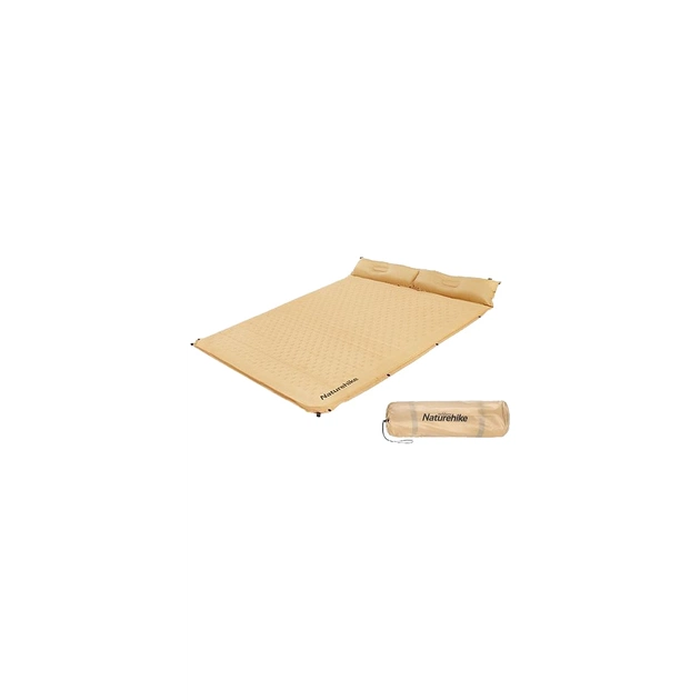 Туристичний килимок Naturehike CNH22DZ013 двомісний з подушкою 30 мм Yellow (6975641889601) - зображення 1