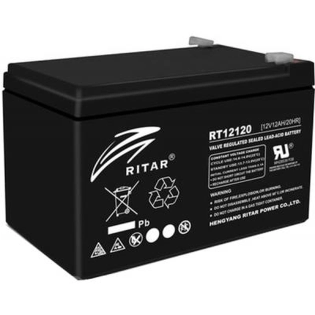 Батарея к ИБП Ritar AGM RT12120B, 12V-12Ah (RT12120B) - изображение 1