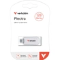USB флеш накопичувач Verbatim 128GB Plectra White USB-C (30229) - зменшене зображення 2