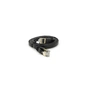 Патч-корд 1м UTP cat.7, CU, RJ45, плоский, black Weepda (PCMF-CU7/1.0Bk) - уменьшенное изображение 2