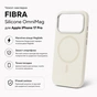 Чохол до мобільного телефона BeCover FIBRA Silicone OmniMag Apple iPhone 17 Pro Milk White (716220) - зменшене зображення 3