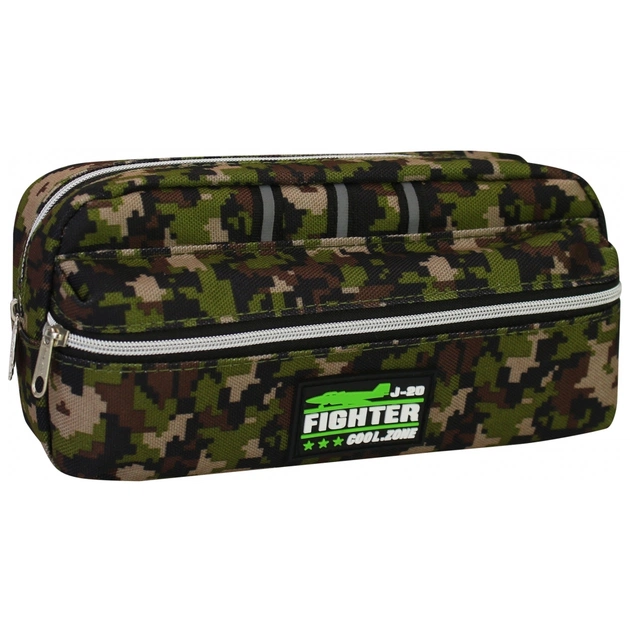 Пенал Maxi 3 відділення (C-6417-green) - изображение 1