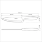 Кухонний ніж Tramontina Plenus Light Grey Chef 178 мм (23426/137) - зменшене зображення 2