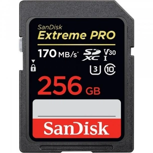 Карта пам'яті SanDisk 256GB SDXC class 10 UHS-I U3 Extreme Pro (SDSDXXY-256G-GN4IN) зображення 1