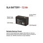 Батарея до ДБЖ EMOS B9674 AGM 12V 7,2Ah fast 6,3mm (B9674) - зменшене зображення 3