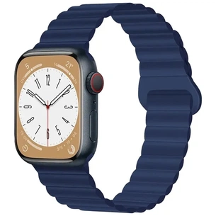 Ремінець до смарт-годинника Drobak Silicone Magnetic Link для Apple Watch All Series Ultra 2 49/45/44/42mm Midnight blue (898927) зображення 1