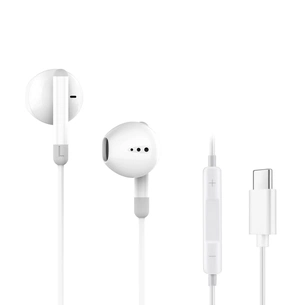 Навушники Ergo VM-730 Type-C Earphones White (VM-730W) зображення 1
