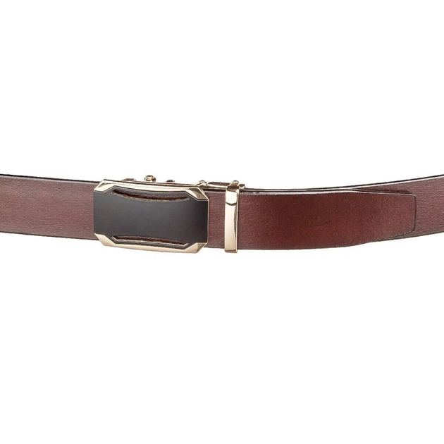 Ремінь Vintage З автоматичною пряжкою Коричневий (20209) - зображення 6