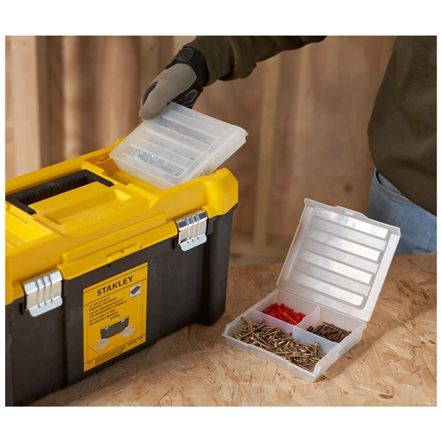 Ящик для інструментів Stanley ESSENTIAL, 482 х 254 х 250 мм (19"), пластиковий (STST75787-1) - зображення 7