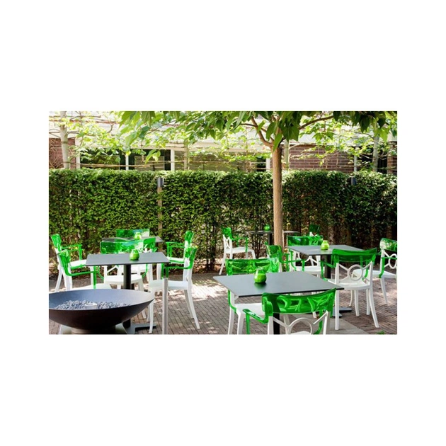 Кухонний стілець PAPATYA opera-k, сидіння біле, верх прозоро-червоний (2338) - picture 3