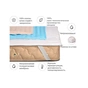 Наматрацник MirSon Carmela тенсел (Modal) Waterproof 317/2 100x200 см (2200000375742) - зменшене зображення 2