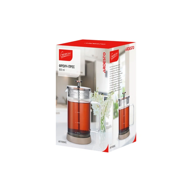 Френч-прес Ardesto Gemini 800 мл (AR1908WG) - picture 3