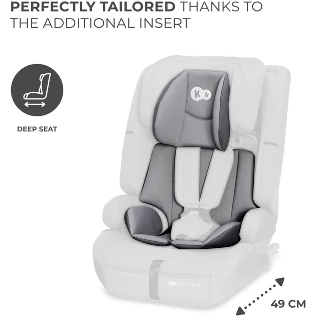 Автокрісло Kinderkraft Safety Fix 2 i-Size Grey (KCSAFI02GRY0000) (5902533923090) - picture 12