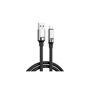 Дата кабель USB 2.0 AM to Micro 5P 1.0m 6A silicone black XO (NB251_M_Black) зображення 1