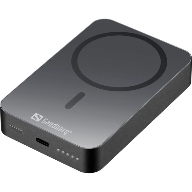 Батарея універсальна Sandberg 10000mAh 20W Magnetic Wireless Qi 15W (420-97) - зображення 1