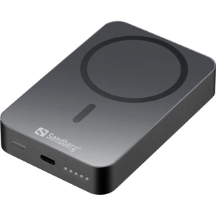 Батарея універсальна Sandberg 10000mAh 20W Magnetic Wireless Qi 15W (420-97) зображення 1