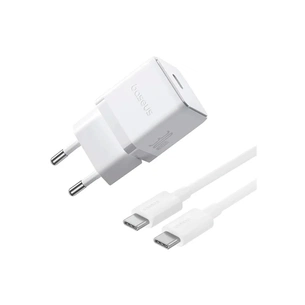 Зарядний пристрій Baseus Palm Fast Charger 1C 30W + Cable 1.0m Type-C 60W white (P10111605213-01) зображення 1