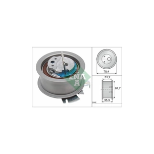 Ролик натягувача ременя INA 531 0565 30 зображення 1