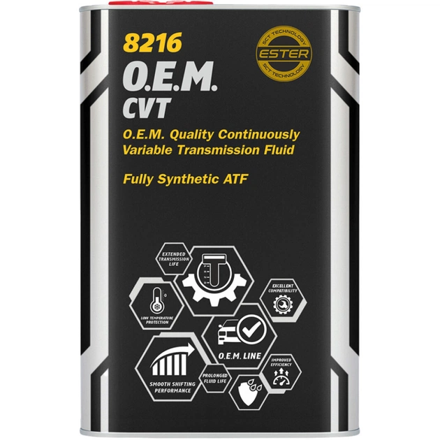 Трансмісійна олива Mannol 8216 O.E.M. for CVT 1л Metal (MN8216-1ME) - зображення 1
