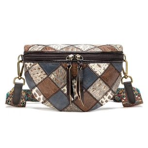 Сумка Vintage Жіноча поясна шкіряна Різнокольорова (20342) зображення 1