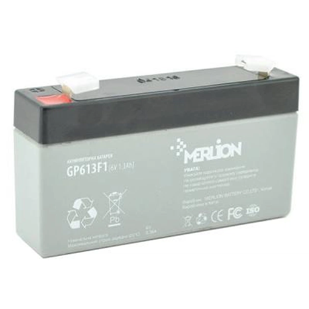 Батарея к ИБП Merlion 6V-1.3Ah (GP613F1) - изображение 1
