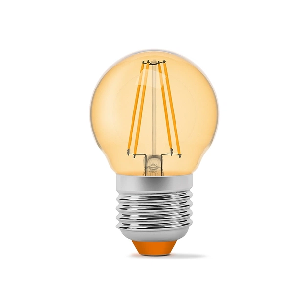 Лампочка Videx LED Filament G45FA 4W E27 2200K бронза (VL-G45FA-04272) - зображення 1