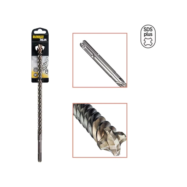 Бур DeWALT SDS-Plus, XLR, 4 кромки, 6x210x150 мм (DT8914) - изображение 1