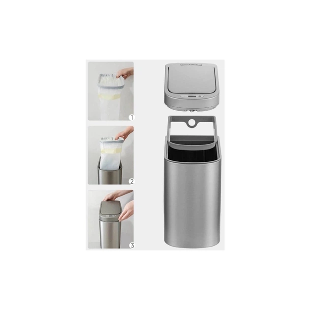 Контейнер для сміття Xiaomi Ninestars Space Silver (DZT-7-2) - picture 4