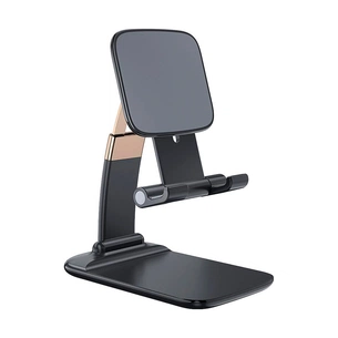 Підставка до планшета та телефона Knight Foldable Desk Mobile Phone Holder Stand (Plastic) Black Essager (EZJZM-QSSJ01) зображення 1