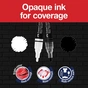 Набор маркеров Faber-Castell акриловый двусторонний Black Edition Shake & Paint Acrylic Marker, 2 цвета черный+белый (33104) - уменьшенное изображение 4