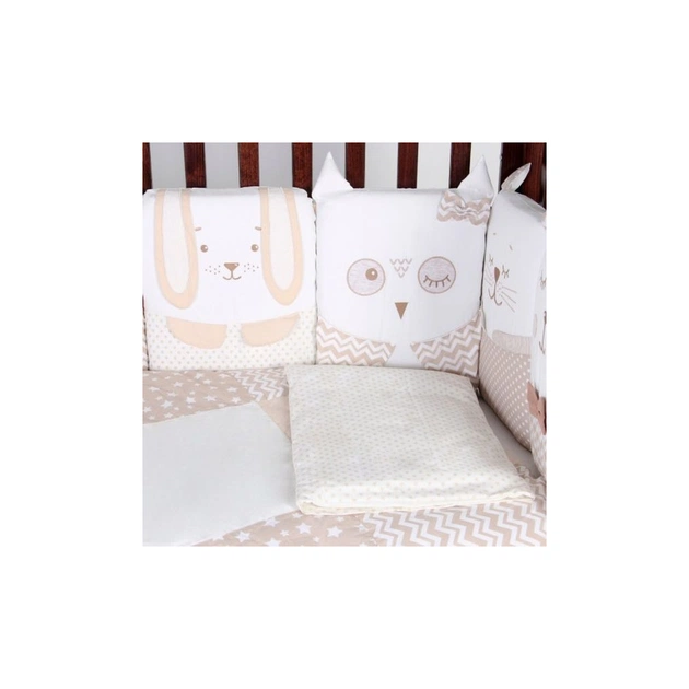 Дитячий постільний набір Верес Smiling animals beige new (216.06.110*90) - picture 2