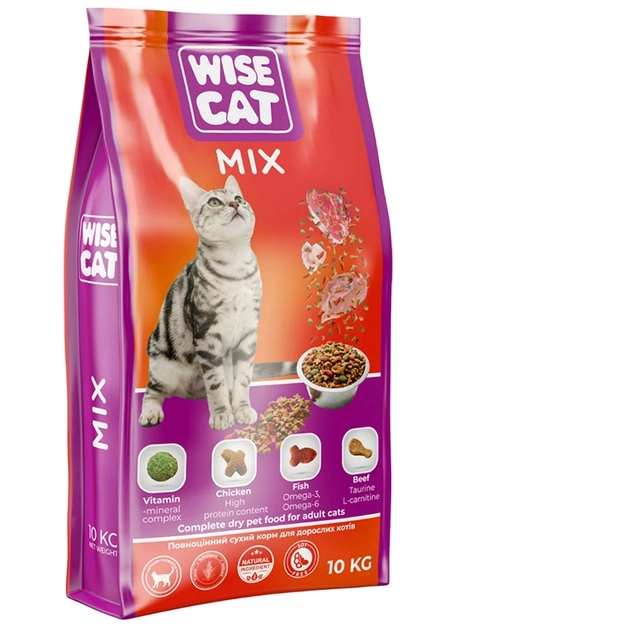Сухий корм для кішок Wise Cat Mix 400 г (4820111141692) - зображення 1